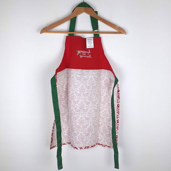Children's Christmas Apron 100% Cotton Embroidered by Kay Dee Designs - Picture 5 of 12